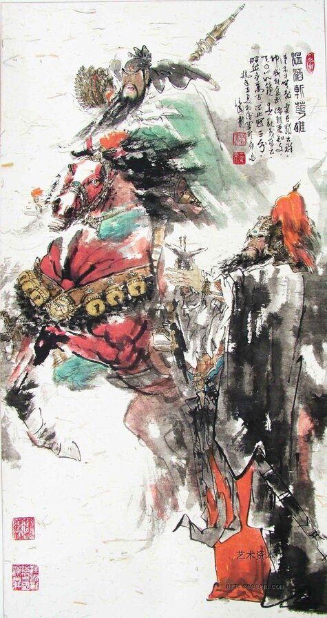 温酒斩华雄70X140 2005年